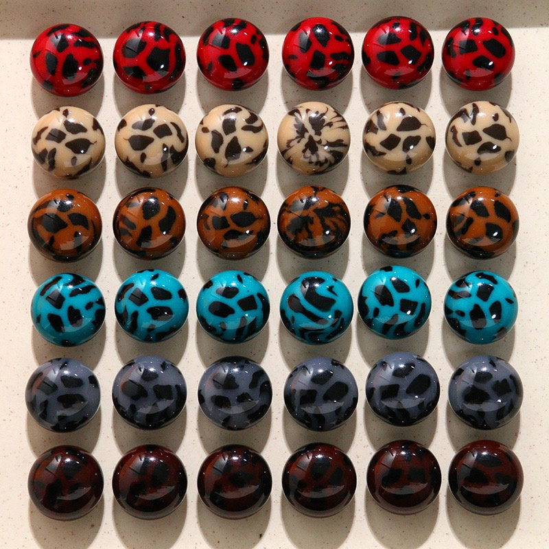 Men Accessories Wholesale - Grosir 50pcs/lot manik-manik resin bentuk bulat