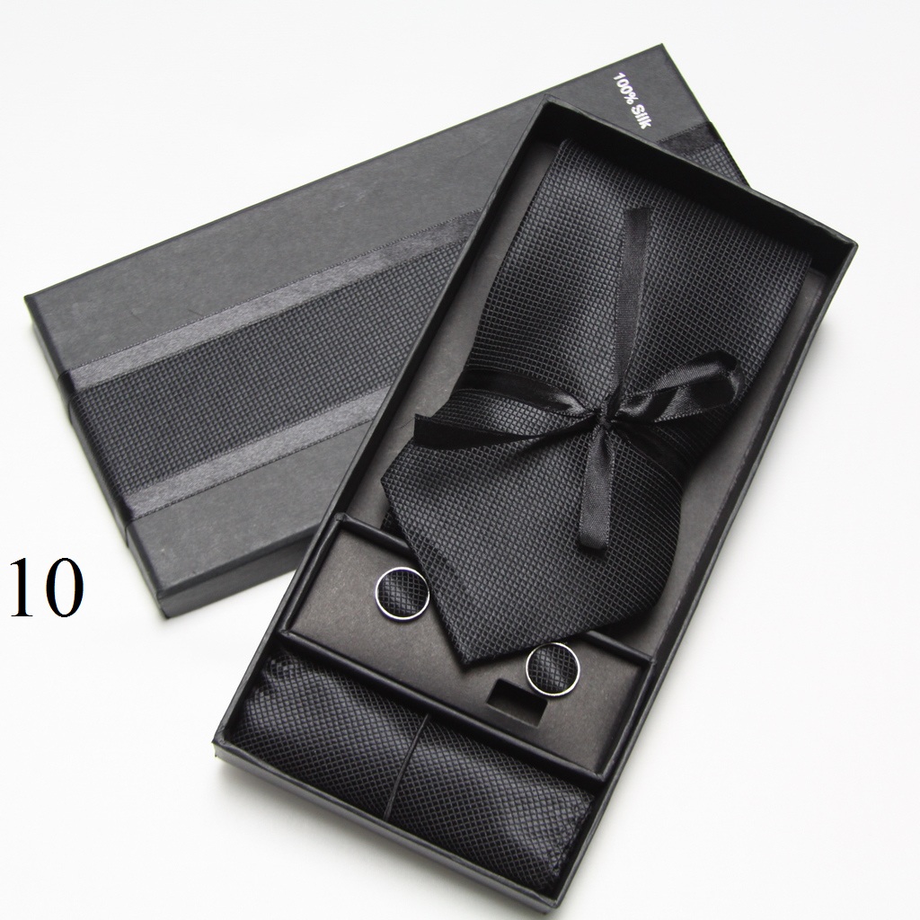 Neck Tie Set Box - Set Dasi Kupu-kupu, Manset, dan Sapu