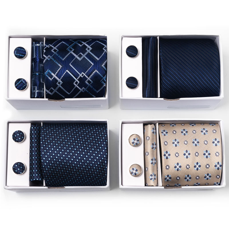 Neck Tie Set Box - Kotak Hadiah Tempat Multiwarna Polka Dot