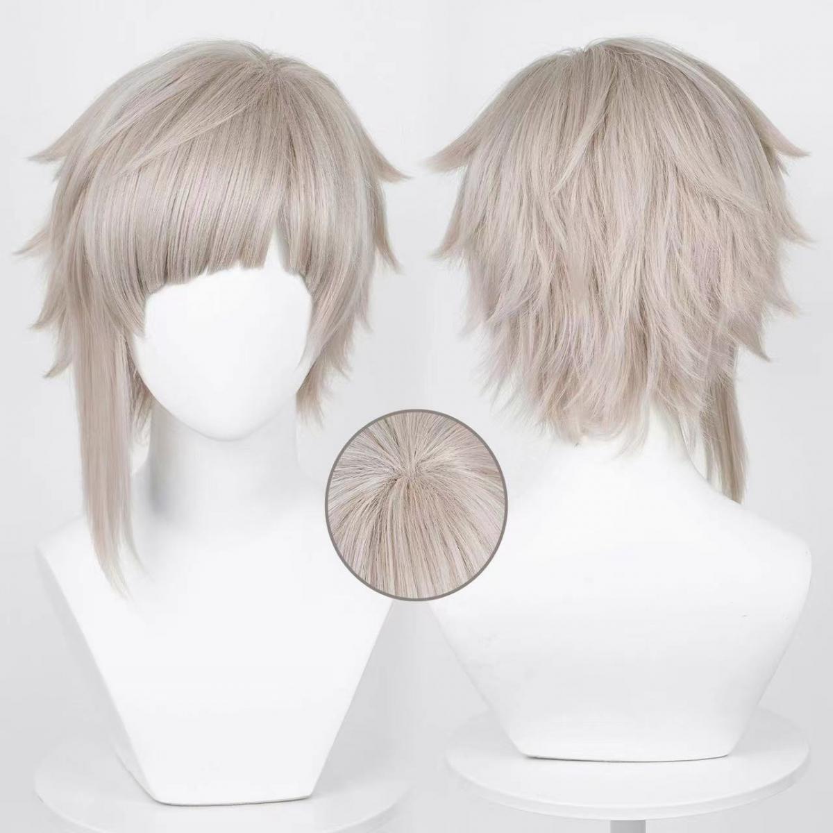 Men Accessories Silver - Wig cosplay pria Nakajima Atsushi, rambut