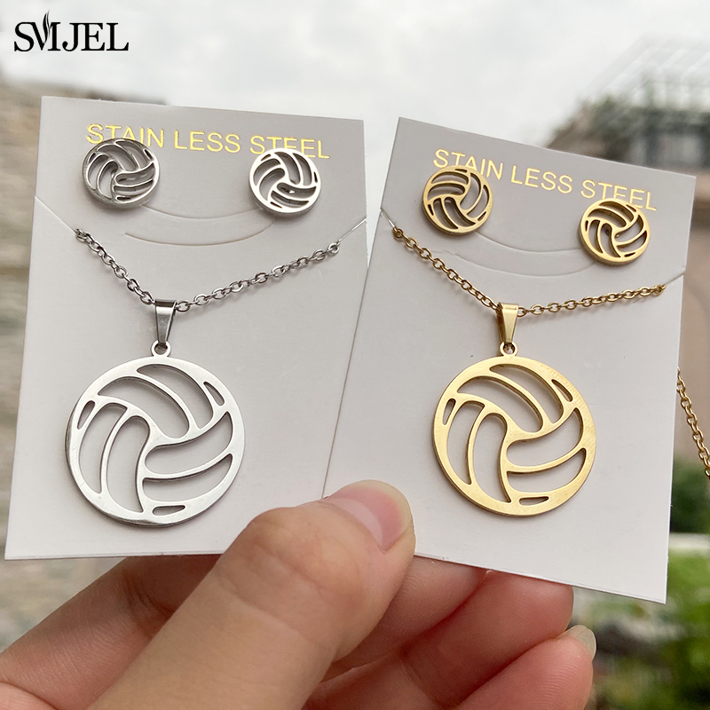 Men'S Volleyball Accessories - Perhiasan Set untuk wanita, kalung anting-anting