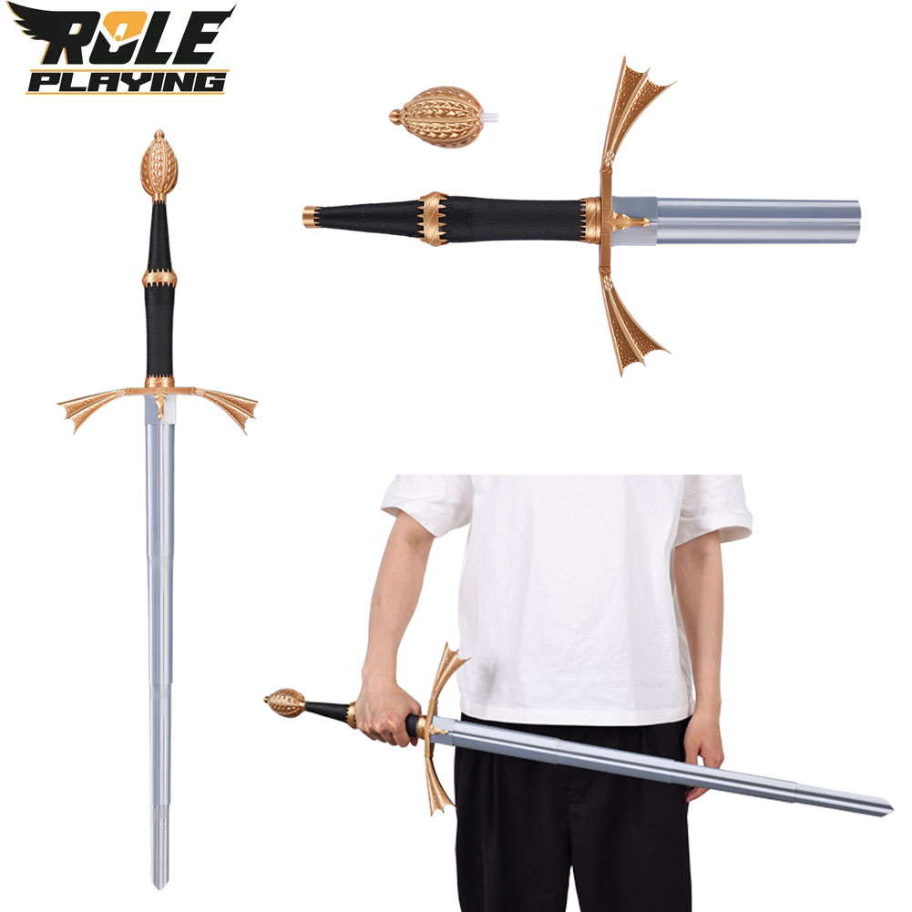 Men Accessories Silver - Daemon Cosplay Pisau Plastik Perak Dapat