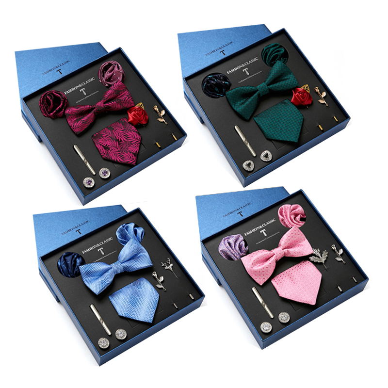 Neck Tie Set Box - Dasi Pria Hijau Kotak Hadiah Paisley