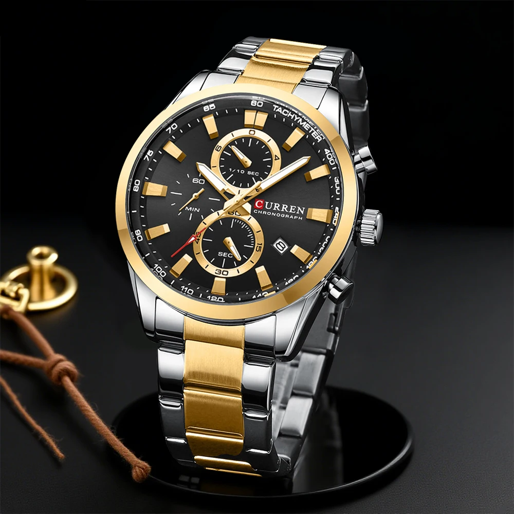 Men'S Accessories Watches - CURREN Jam Tangan Olahraga Chrono Kuarsa