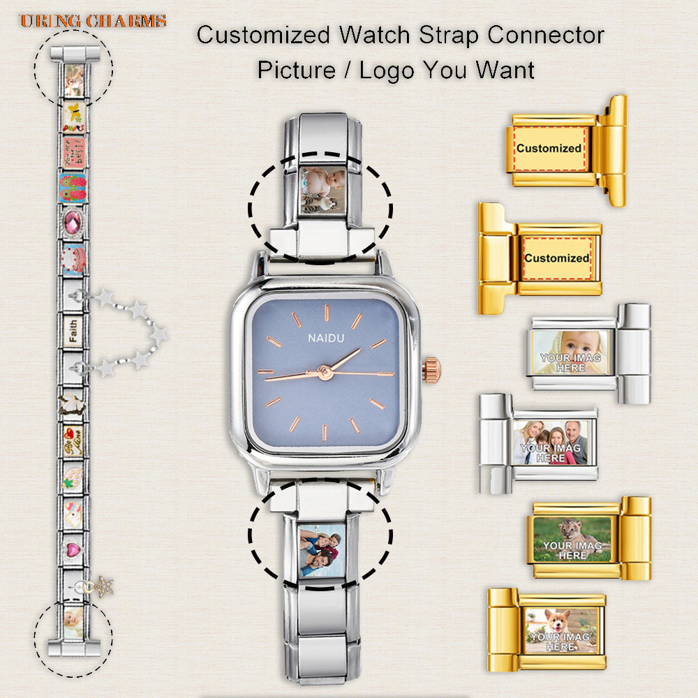 Men'S Accessories Watches - 1 Pasang Logo Gambar Konektor Tali