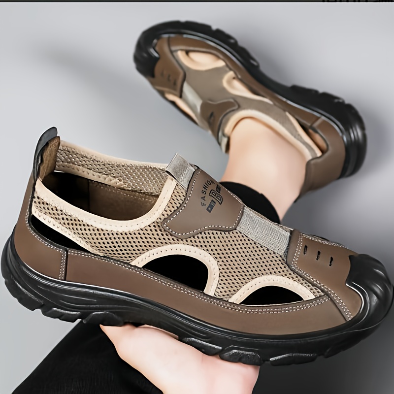 Men Accessories For Beach - Sandal Hiking Pria Tertutup 2026 Sepatu