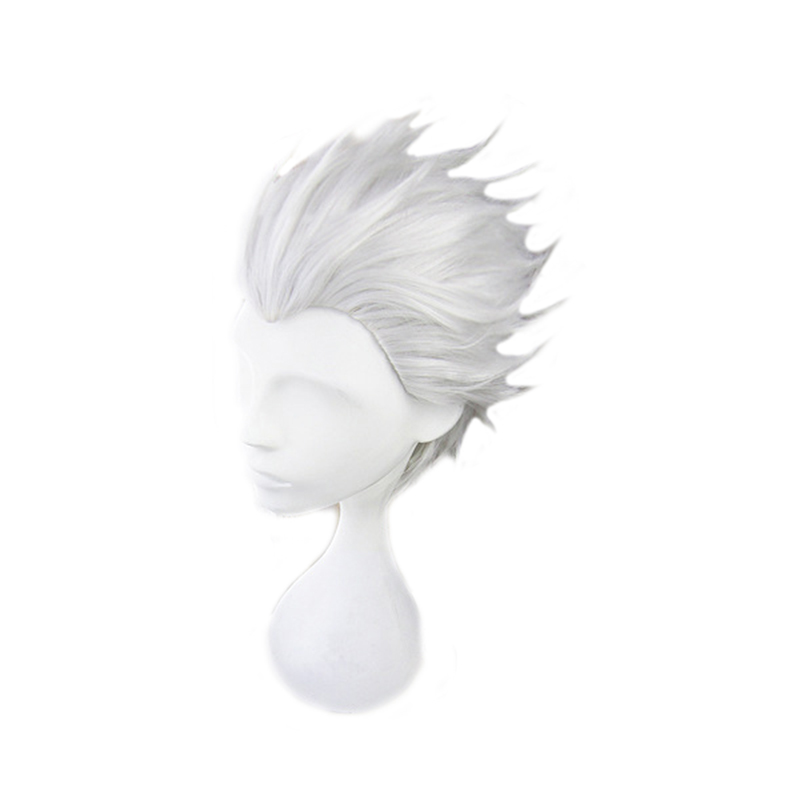 Men Accessories Silver - Vergil Cosplay Wig Pendek Abu-abu Silver