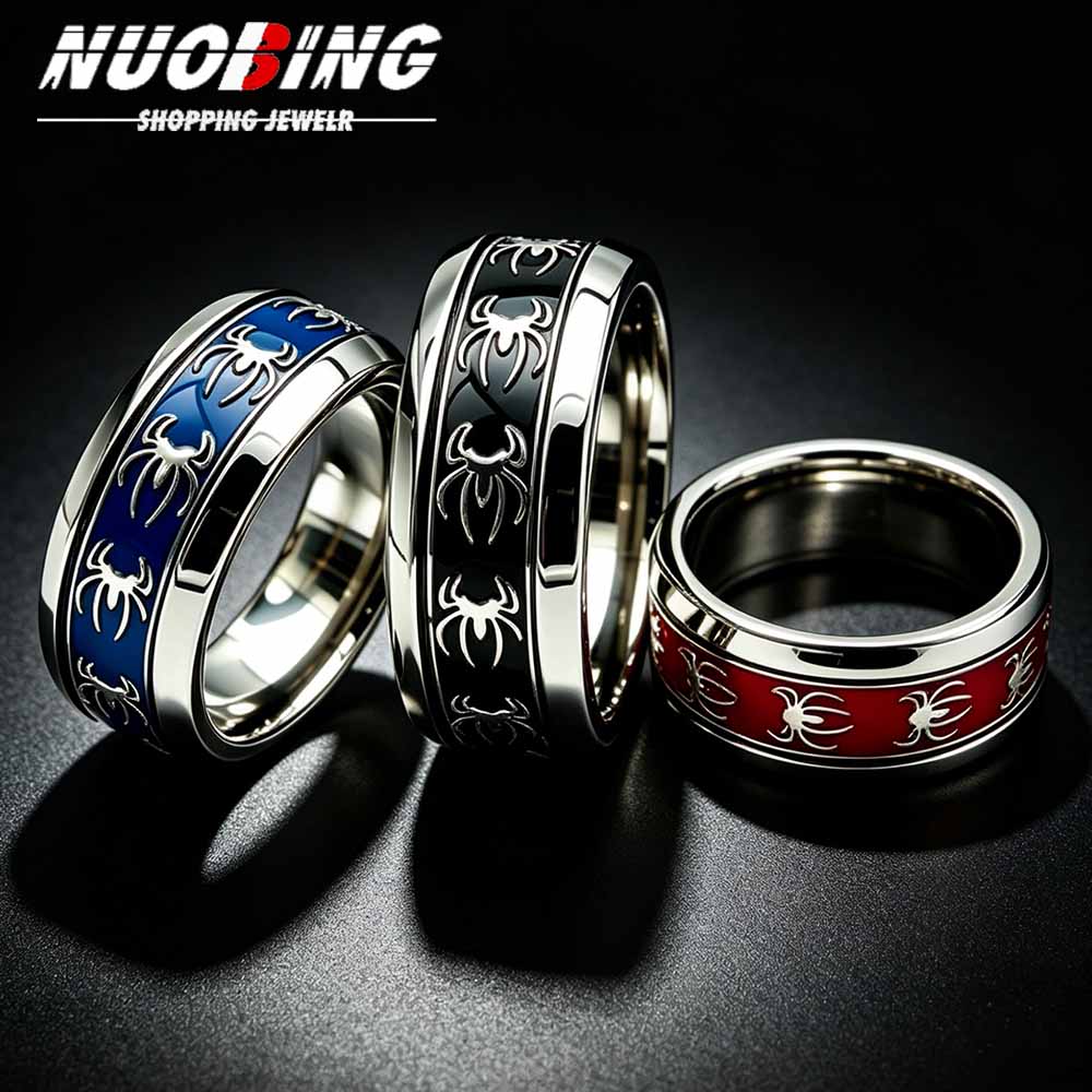 Cincin Laba-laba Punk Vintage  - Men Accessories Wholesale ulasan dan harga