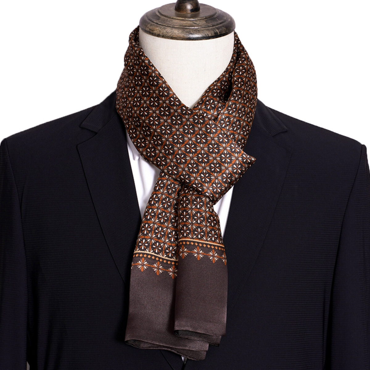 Selendang Sutra Pria Motif Gar - Men'S Accessories Premium ulasan dan harga
