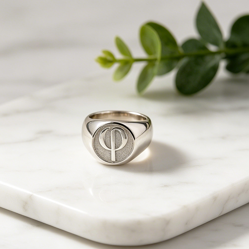 Cincin Signet Pria 15mm Custom - Men Accessories Wholesale ulasan dan harga