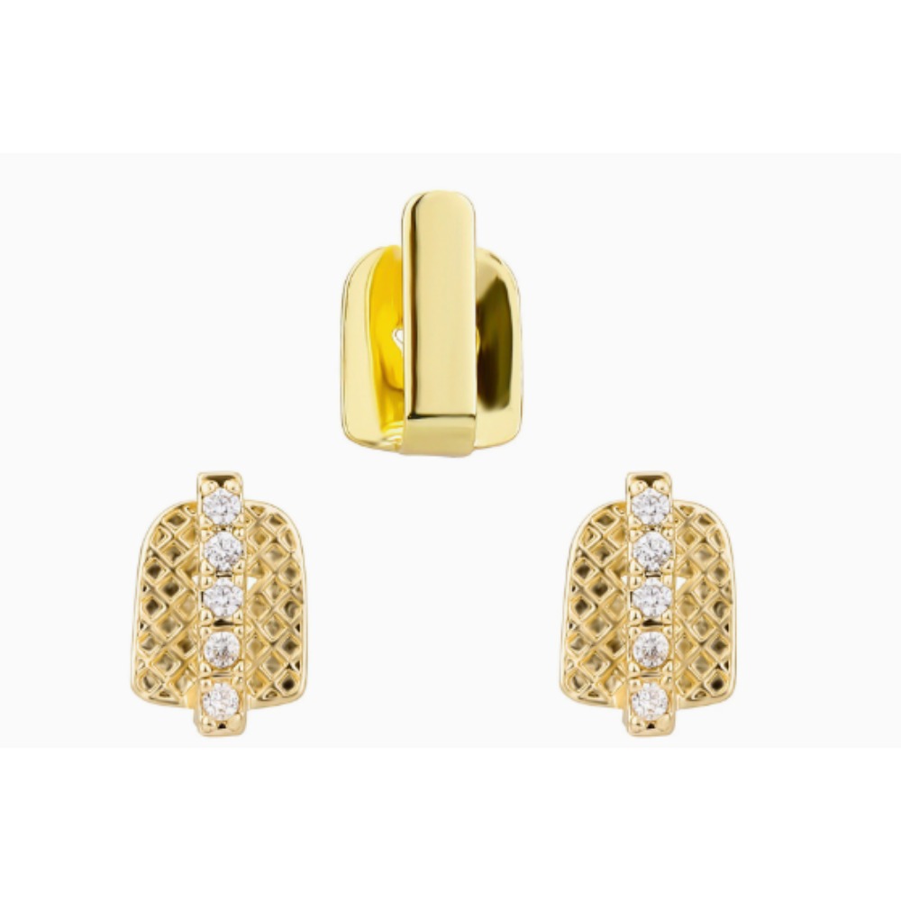 Grillz Gigi Lapis Emas Perak M - Men Accessories Silver ulasan dan harga