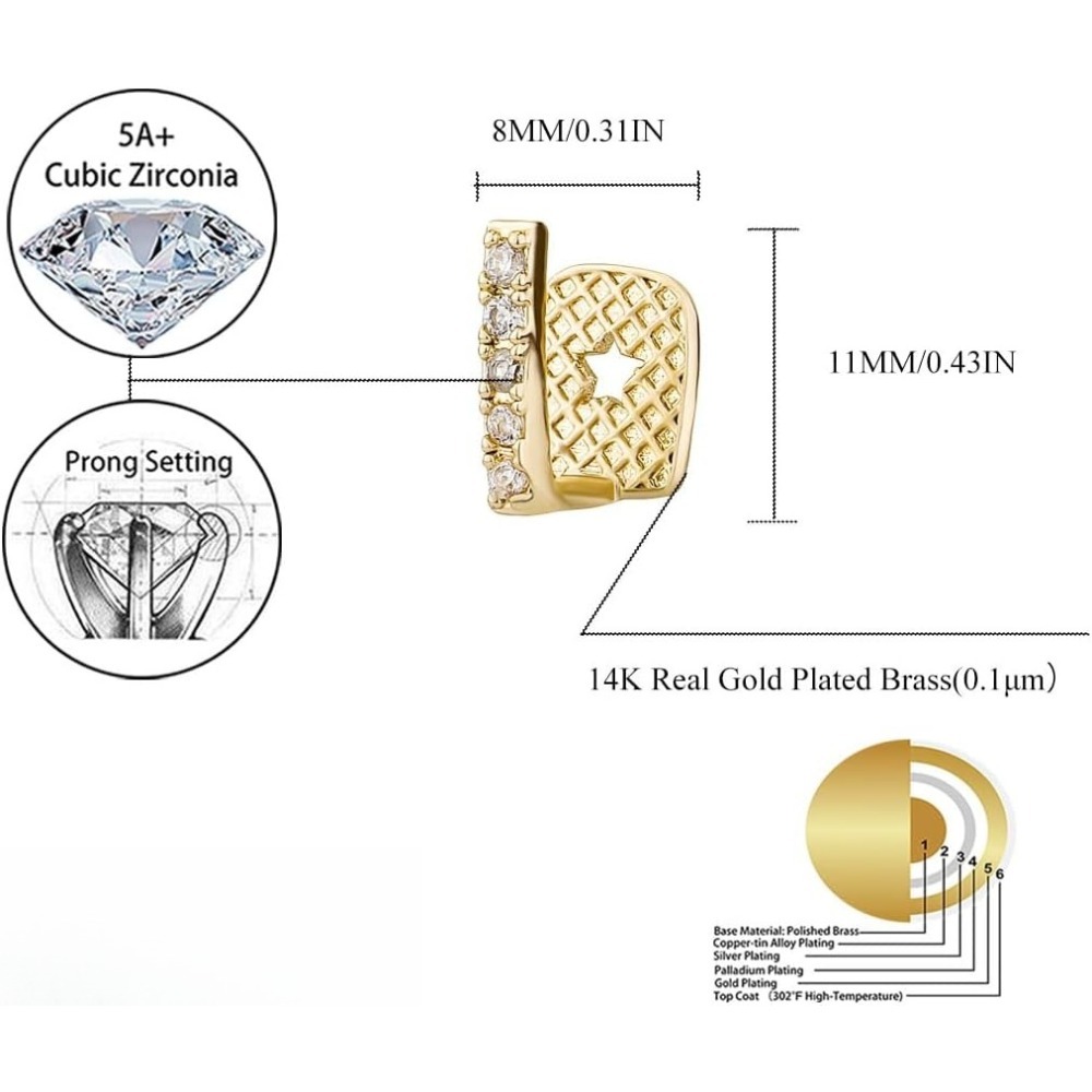 Grillz Gigi Lapis Emas Perak M - Men Accessories Silver ulasan dan harga