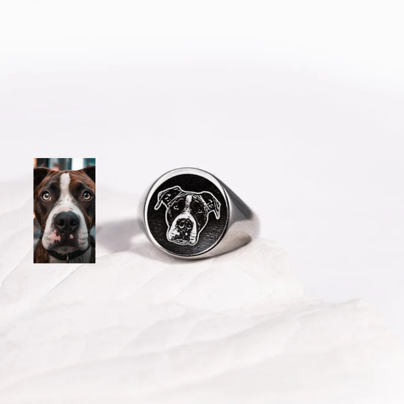 Cincin Stempel Foto Ukiran Kus - Men Accessories Wholesale ulasan dan harga