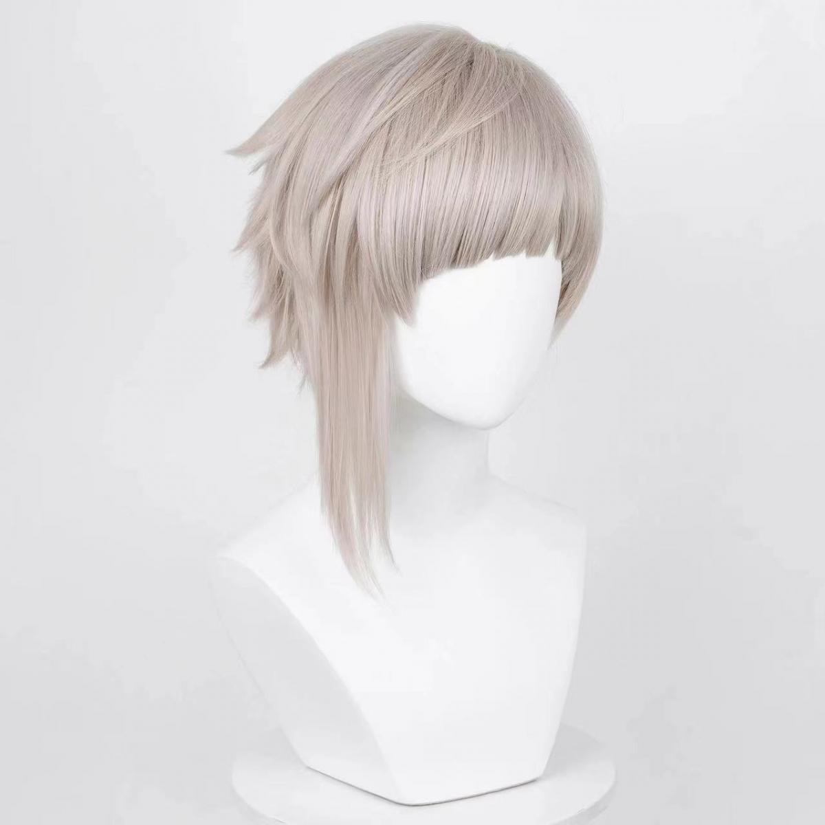 Wig cosplay pria Nakajima Atsu - Men Accessories Silver ulasan dan harga