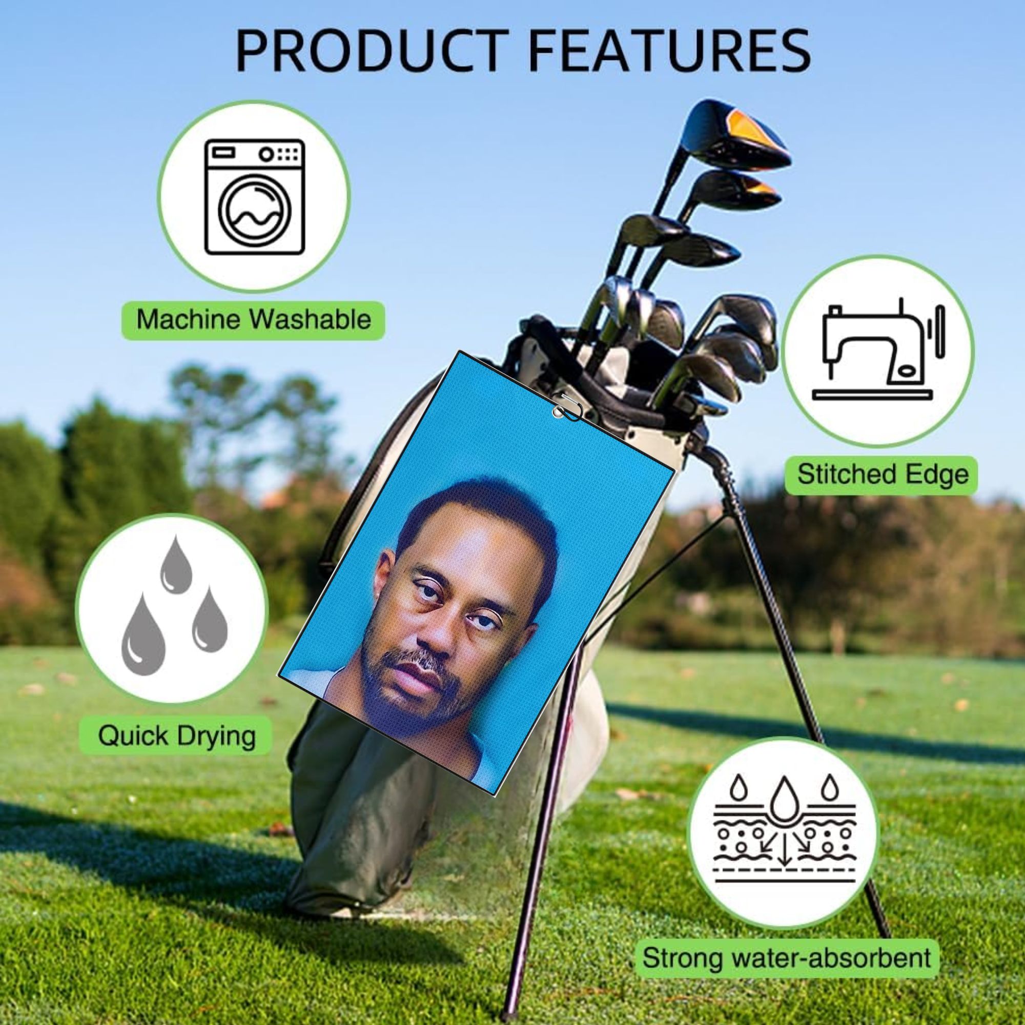 2 buah Handuk Golf Premium Mic - Men'S Accessories Premium ulasan dan harga