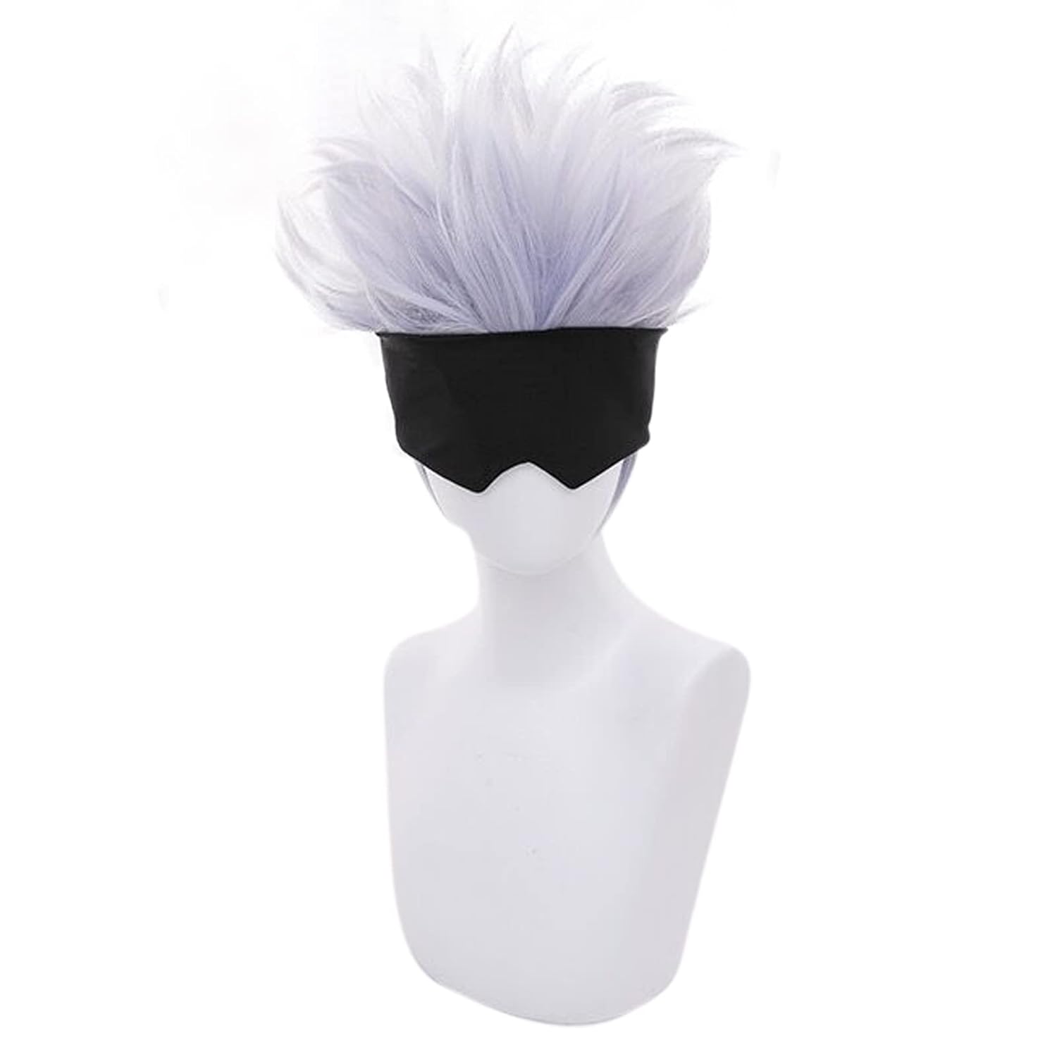 Wig Cosplay hitam + bergelomba - Men Accessories Silver ulasan dan harga