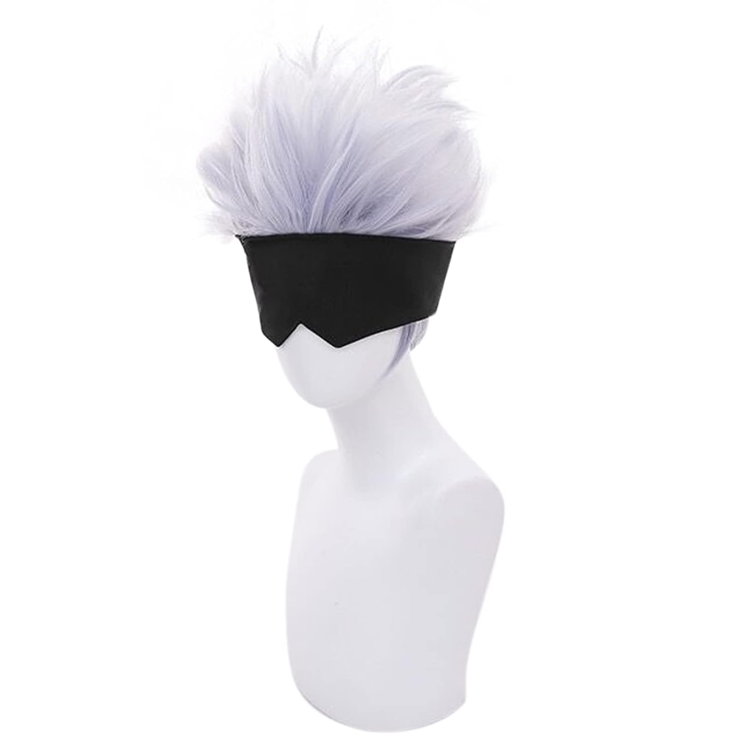 Wig Cosplay hitam + bergelomba - Men Accessories Silver ulasan dan harga