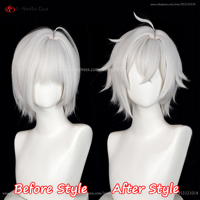 Wig Cosplay ZZZ Seth Lowell 30 - Men Accessories Silver ulasan dan harga