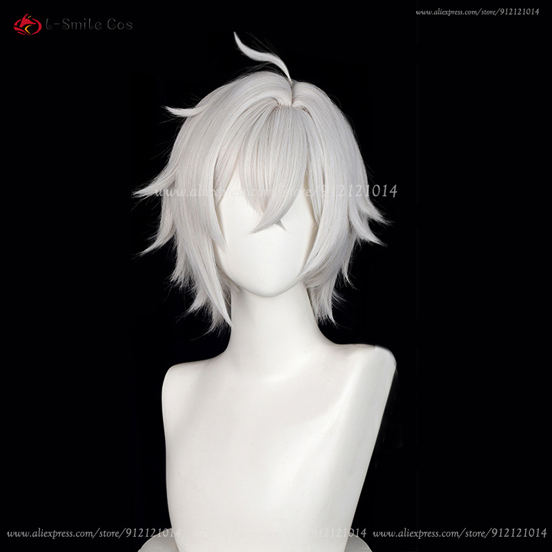 Wig Cosplay ZZZ Seth Lowell 30 - Men Accessories Silver ulasan dan harga