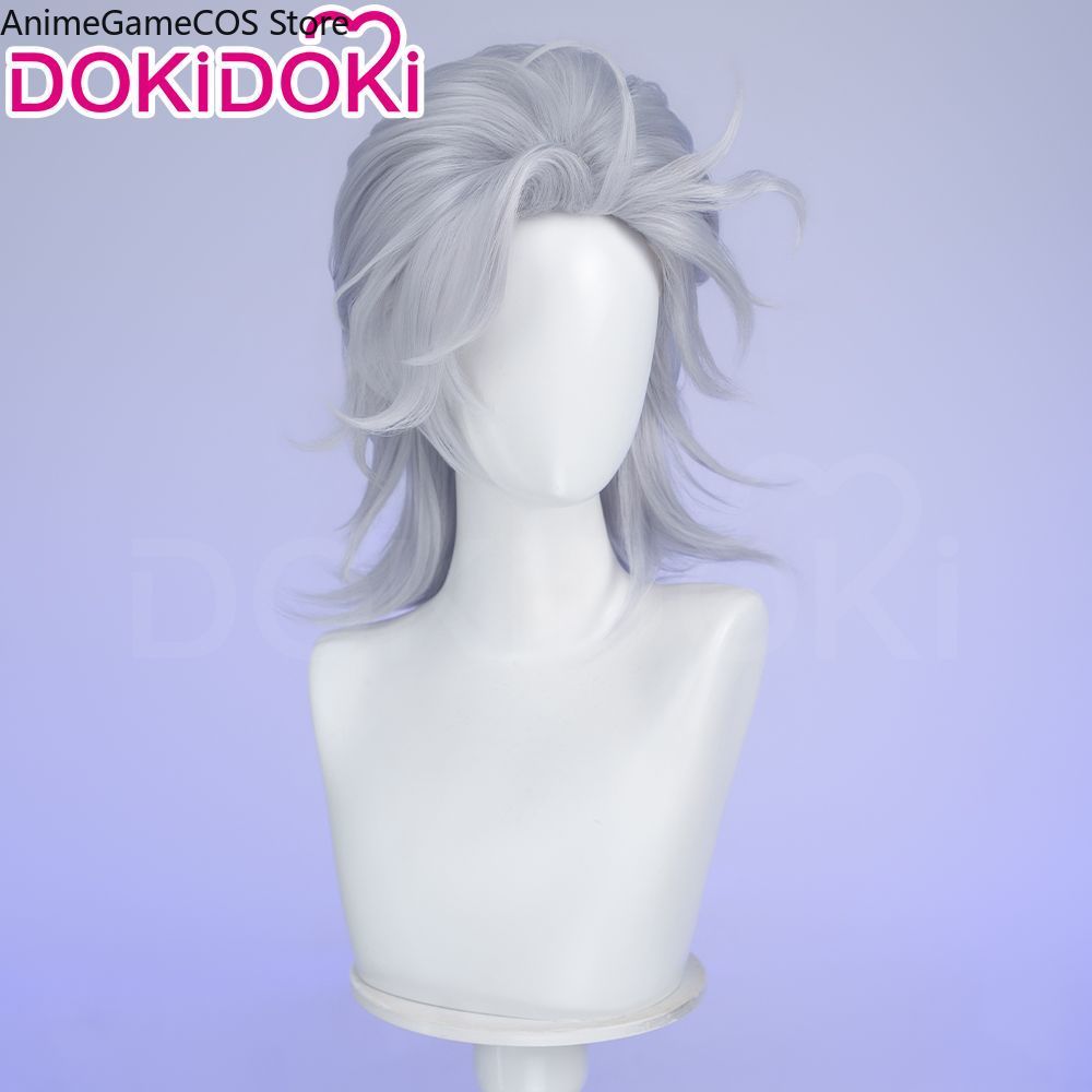 Wig Cosplay Anime Record Of Ra - Men Accessories Silver ulasan dan harga