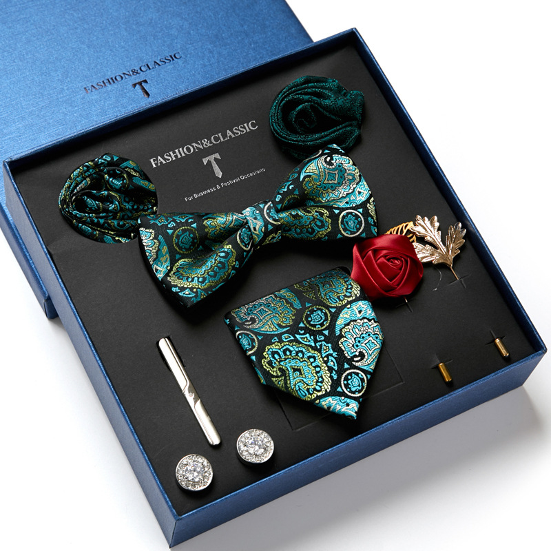 Dasi Pria Hijau Kotak Hadiah P - Neck Tie Set Box ulasan dan harga