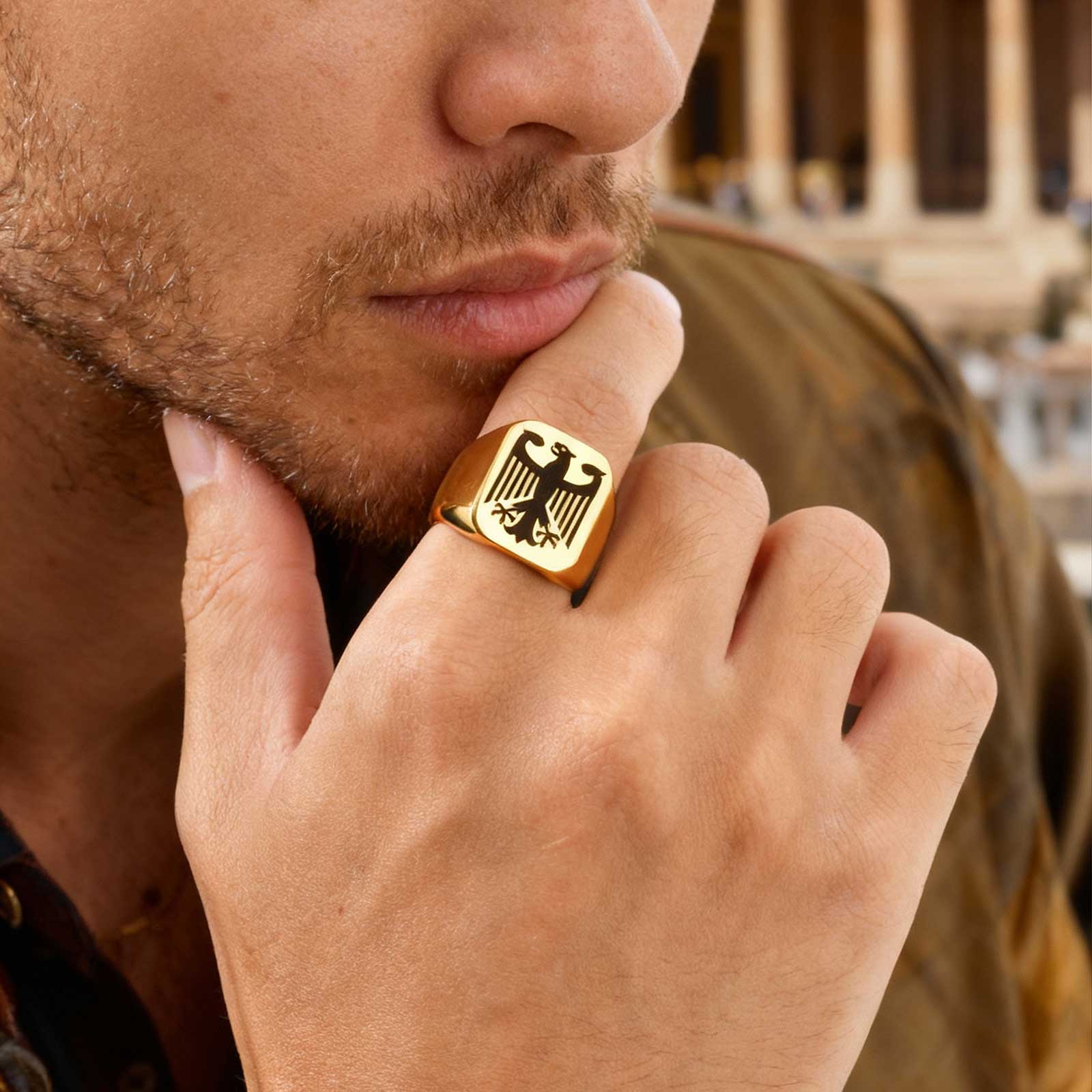Cincin Elang Terbang Kustom, C - Men Accessories Wholesale ulasan dan harga