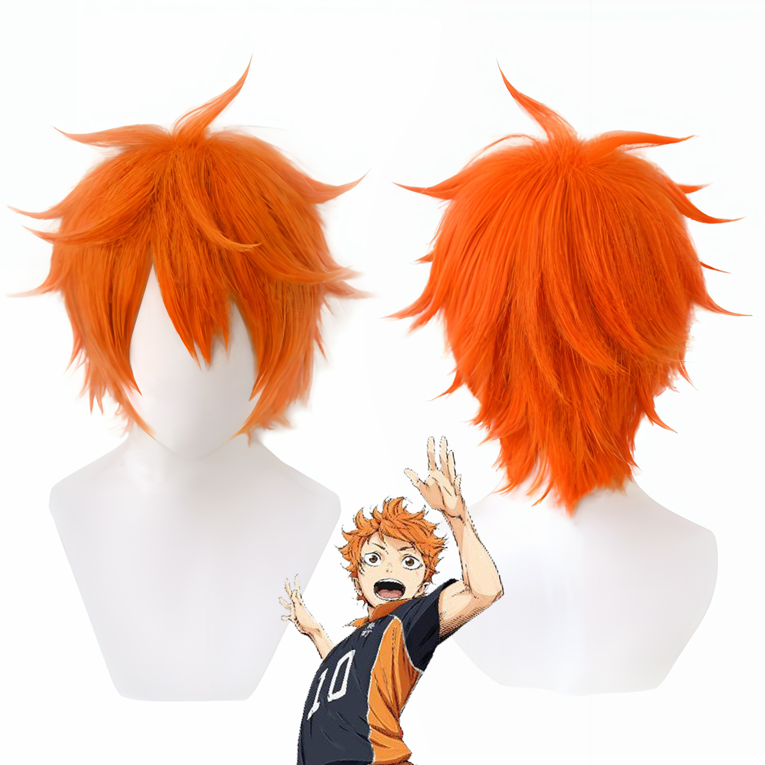 Wig Cosplay Hinata Shoyo Anak  - Men'S Volleyball Accessories ulasan dan harga