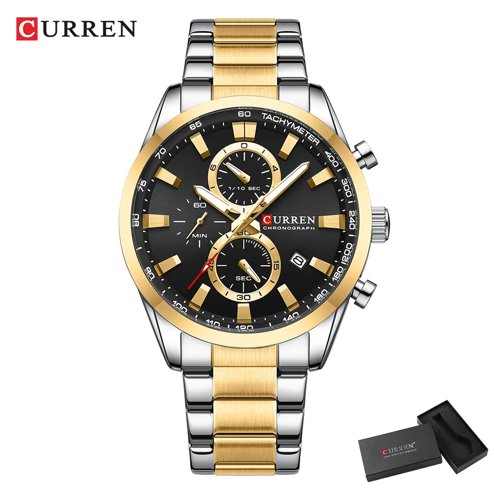 CURREN Jam Tangan Olahraga Chr - Men'S Accessories Watches ulasan dan harga