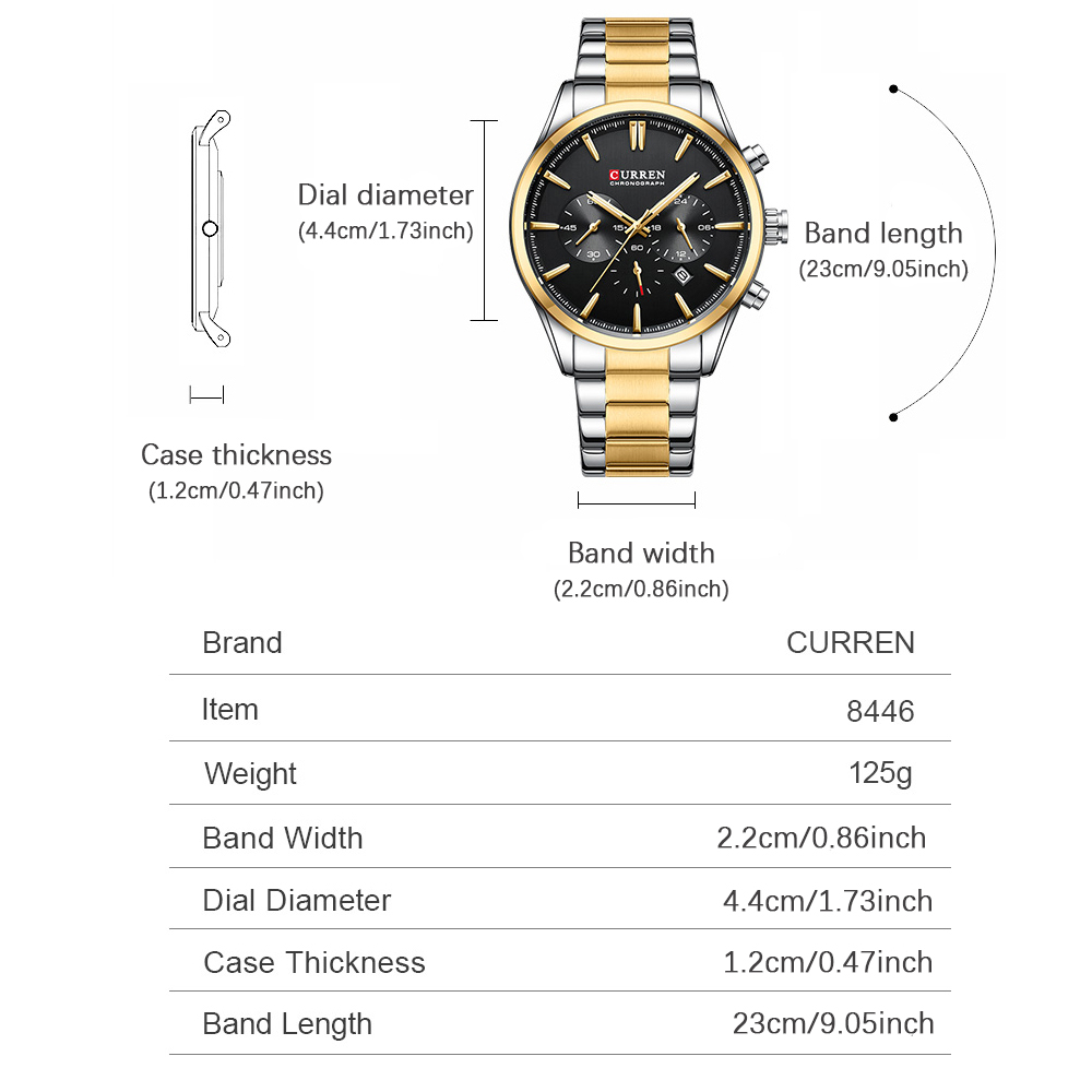 CURREN Jam Tangan Olahraga Chr - Men'S Accessories Watches ulasan dan harga