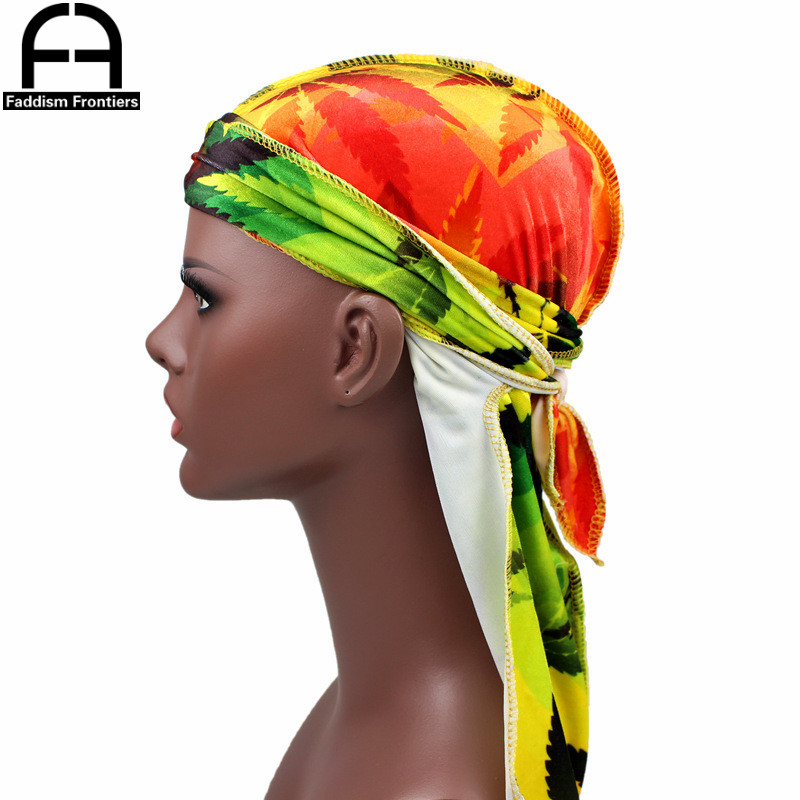 Bandana Kain Beludru Cetak Dau - Men'S Accessories Premium ulasan dan harga