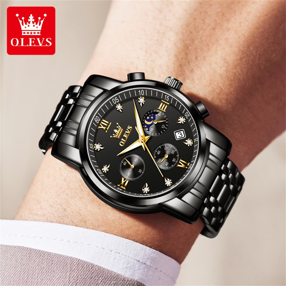 OLEVS Jam Tangan Pria Populer  - Men'S Accessories Watches ulasan dan harga
