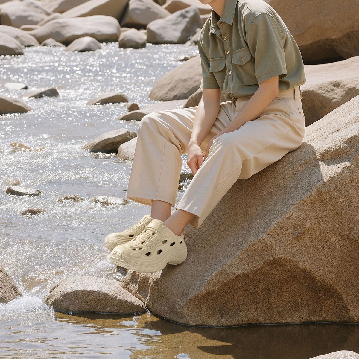Sandal Musim Panas Pria untuk  - Men Accessories For Beach ulasan dan harga