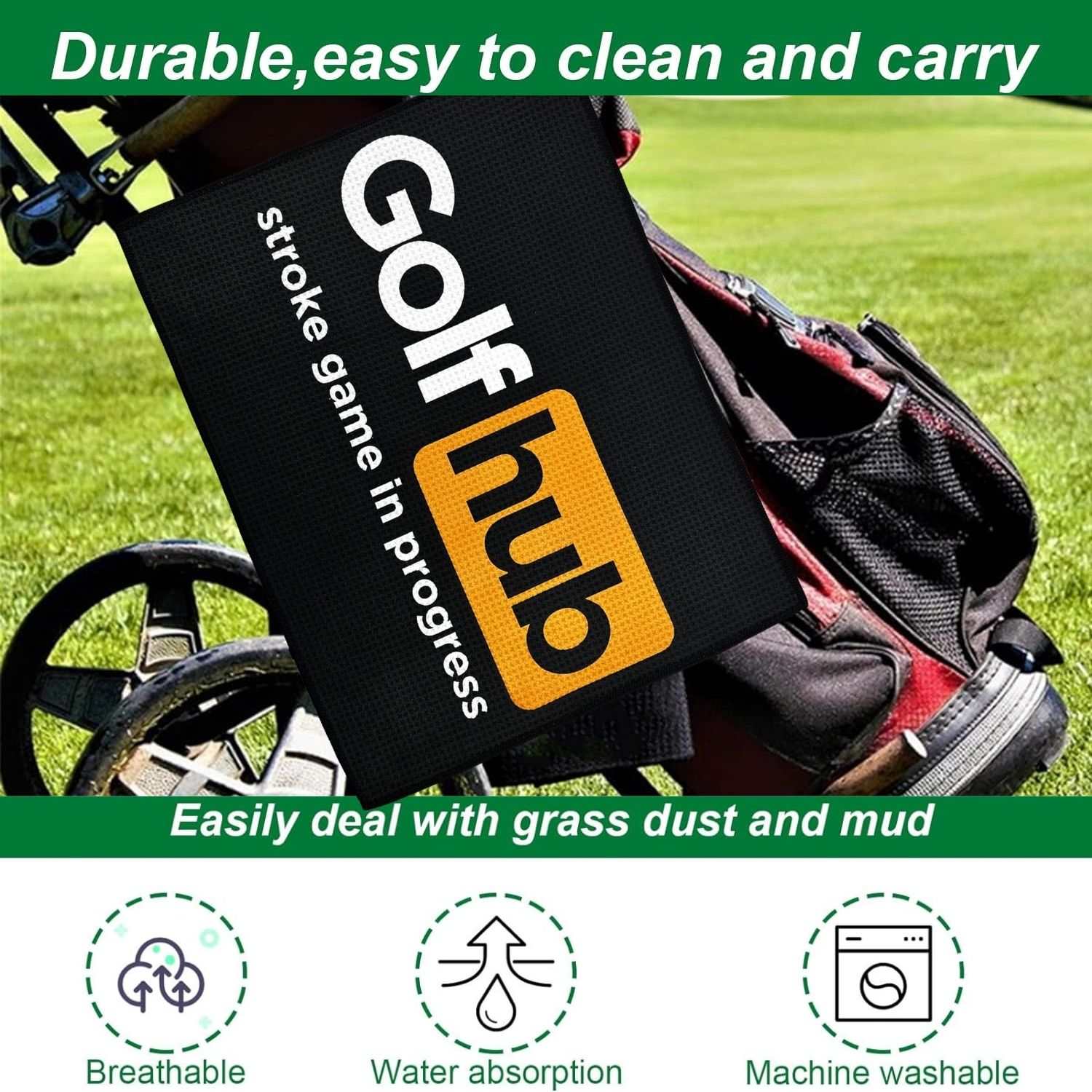 Handuk Golf Premium serat mikr - Men'S Accessories Premium ulasan dan harga